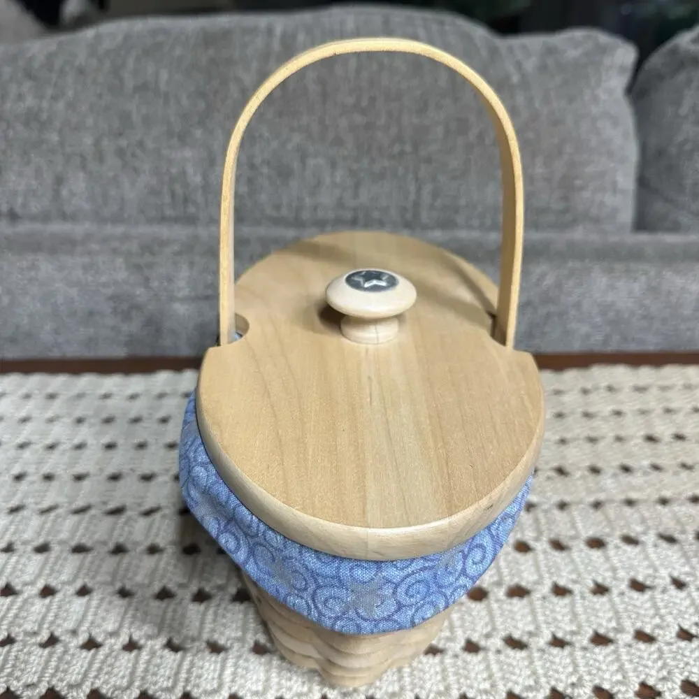 Vtg Longaberger Century Celebration Hostess Appreciation Basket w/Liners & Lid